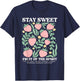 Stay Sweet Fruit Of The Spirit Christian Strawberry Jesus T-Shirt - T-Shirt | Navy