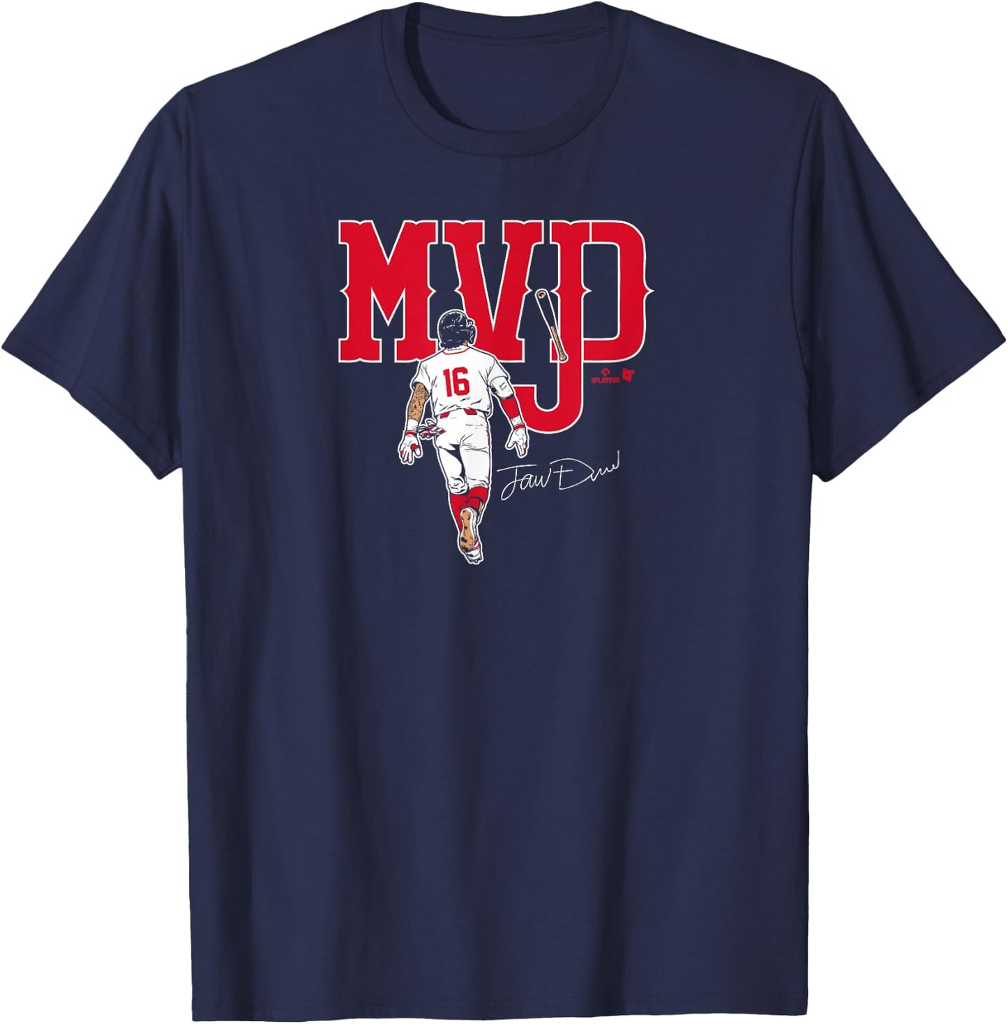 Jarren Duran - MVJD - Boston Baseball T-Shirt - T-Shirt | Navy