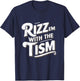 Autism Funny Vintage Rizz Em With The Tism Meme Autistic T-Shirt - T-Shirt | Navy