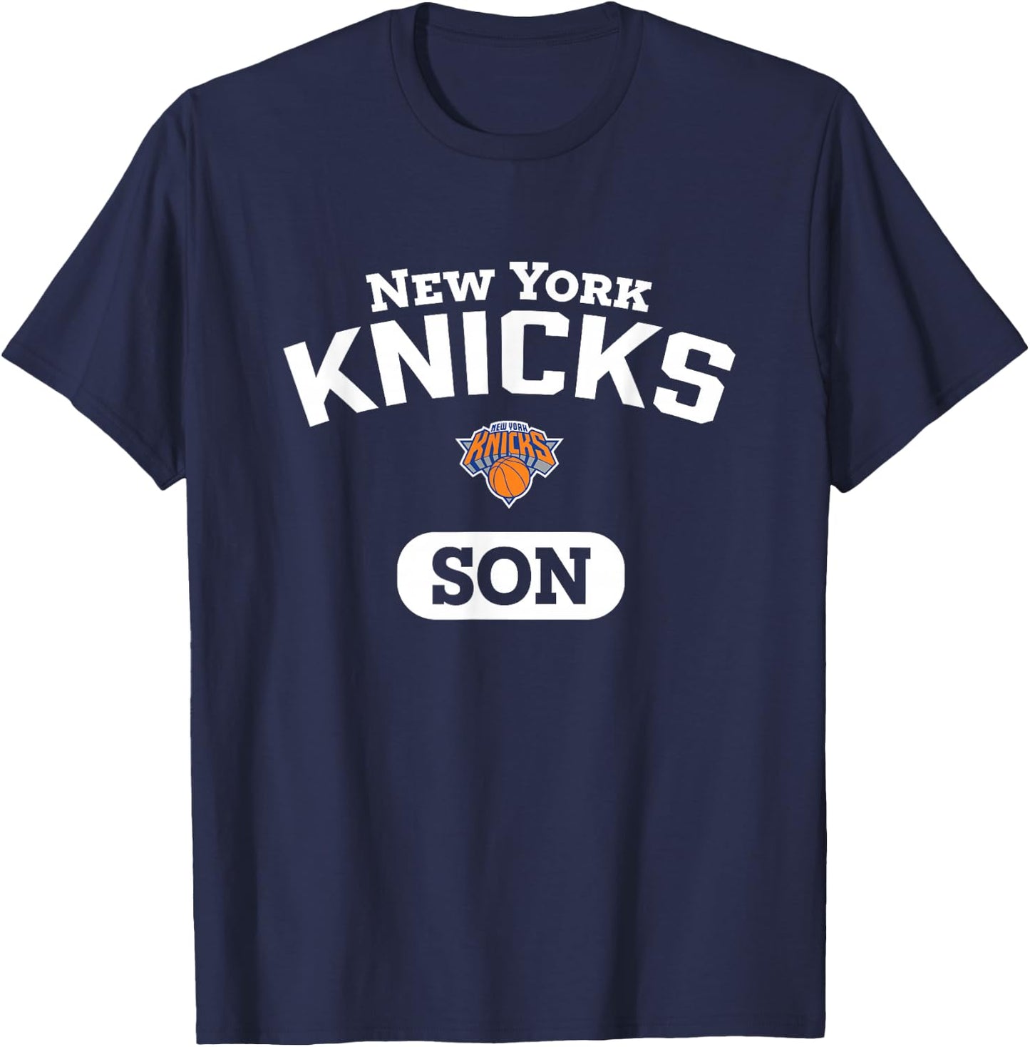 NBA New York Knicks Son Arched Team Logo T-Shirt - T-Shirt | Navy