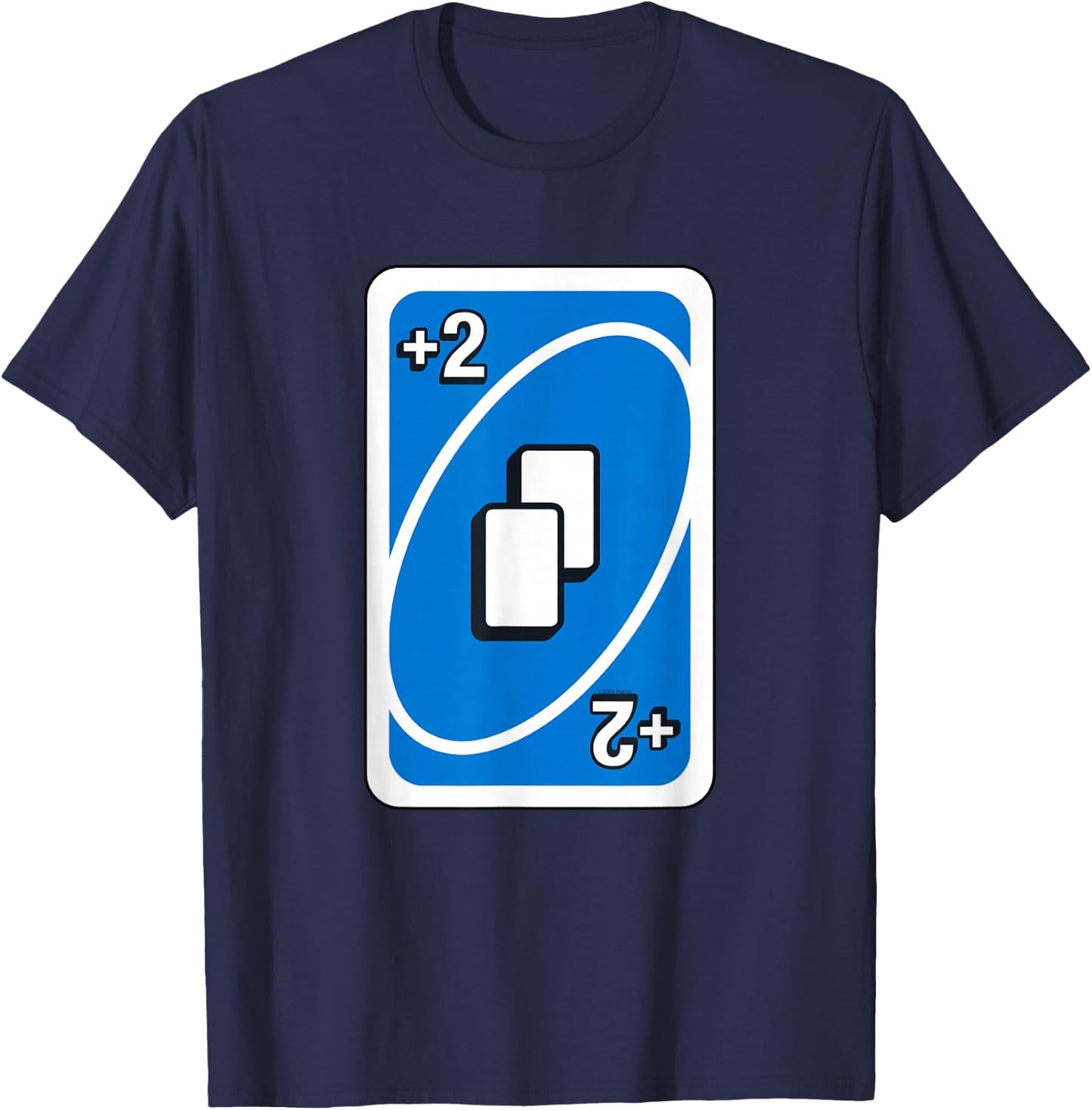 UNO - Blue Draw Two Card T-Shirt - T-Shirt | Navy