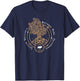 Lassen Volcanic National Park Art Bison Volcano Mountain T-Shirt - T-Shirt | Navy