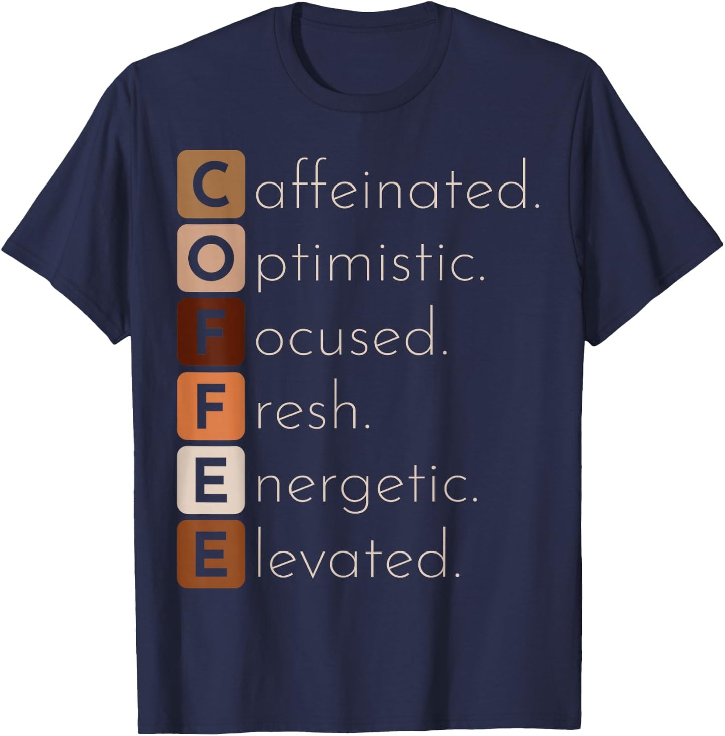 Funny Coffee Lover T-Shirt - T-Shirt | Navy