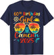 Vintage 60th Birthday Girls Cancun 2025 Beach Vacation Trip T-Shirt - T-Shirt | Navy