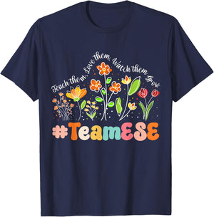 Team ESE Appreciation Week Teacher Back to School Men Women Girls Kids T-Shirt - T-Shirt | Navy