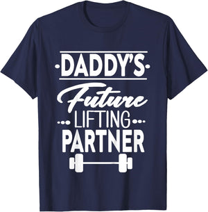 Kids Daddy's Future Lifting Partner T-Shirt - T-Shirt | Navy