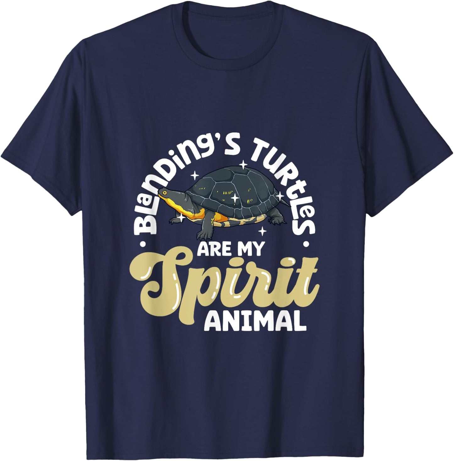 My spirit animal - Blanding's Turtle T-Shirt - T-Shirt | Navy