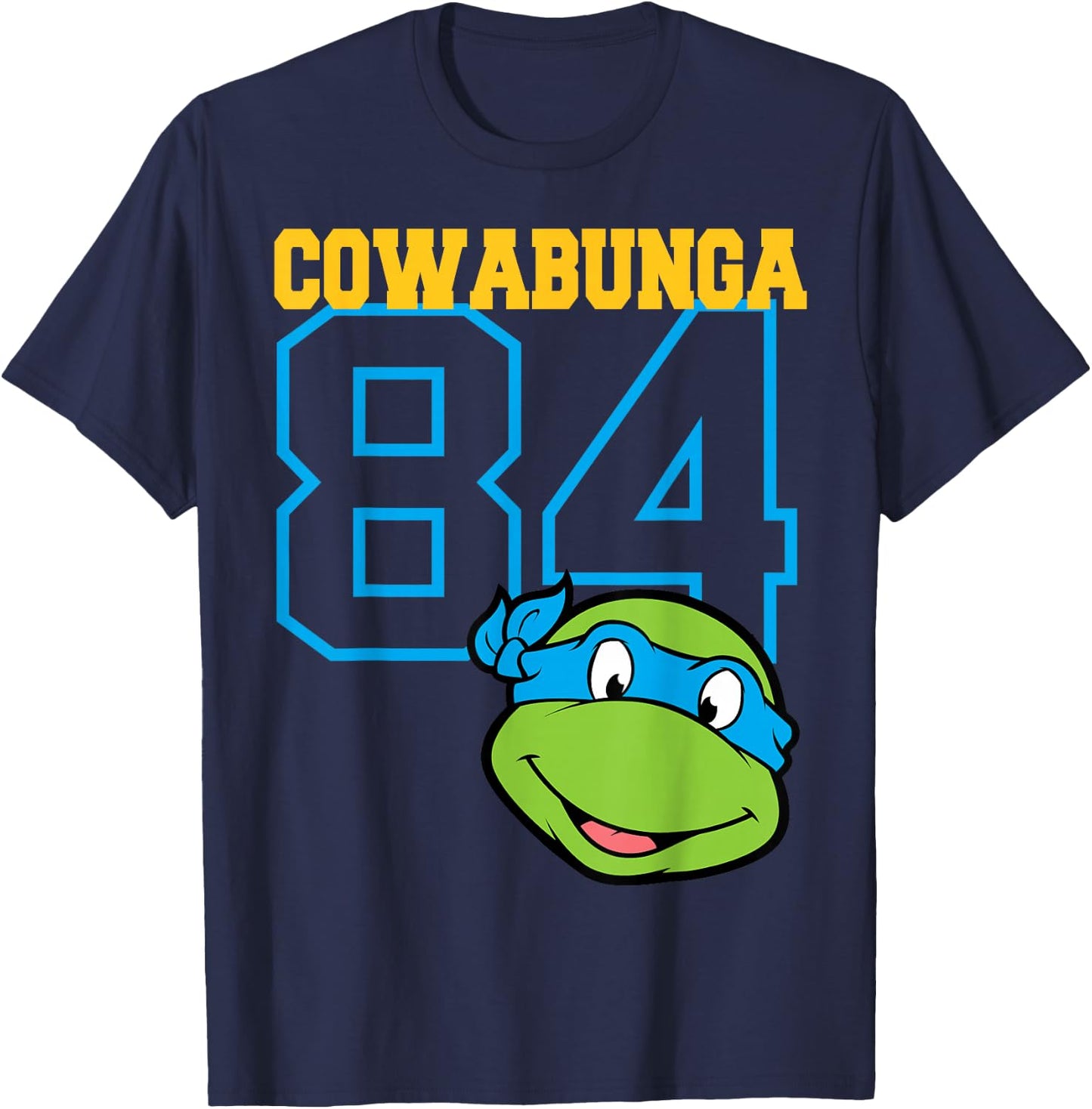 Teenage Mutant Ninja Turtles Leonardo Jersey Style T-Shirt - T-Shirt | Navy