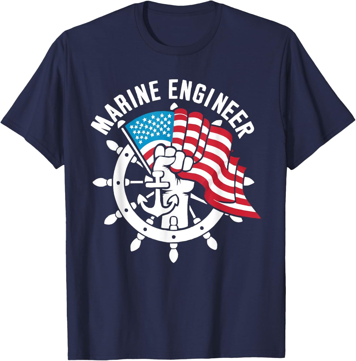 Marine Engineer Job Profession Marine Engineering T-Shirt - T-Shirt | Navy