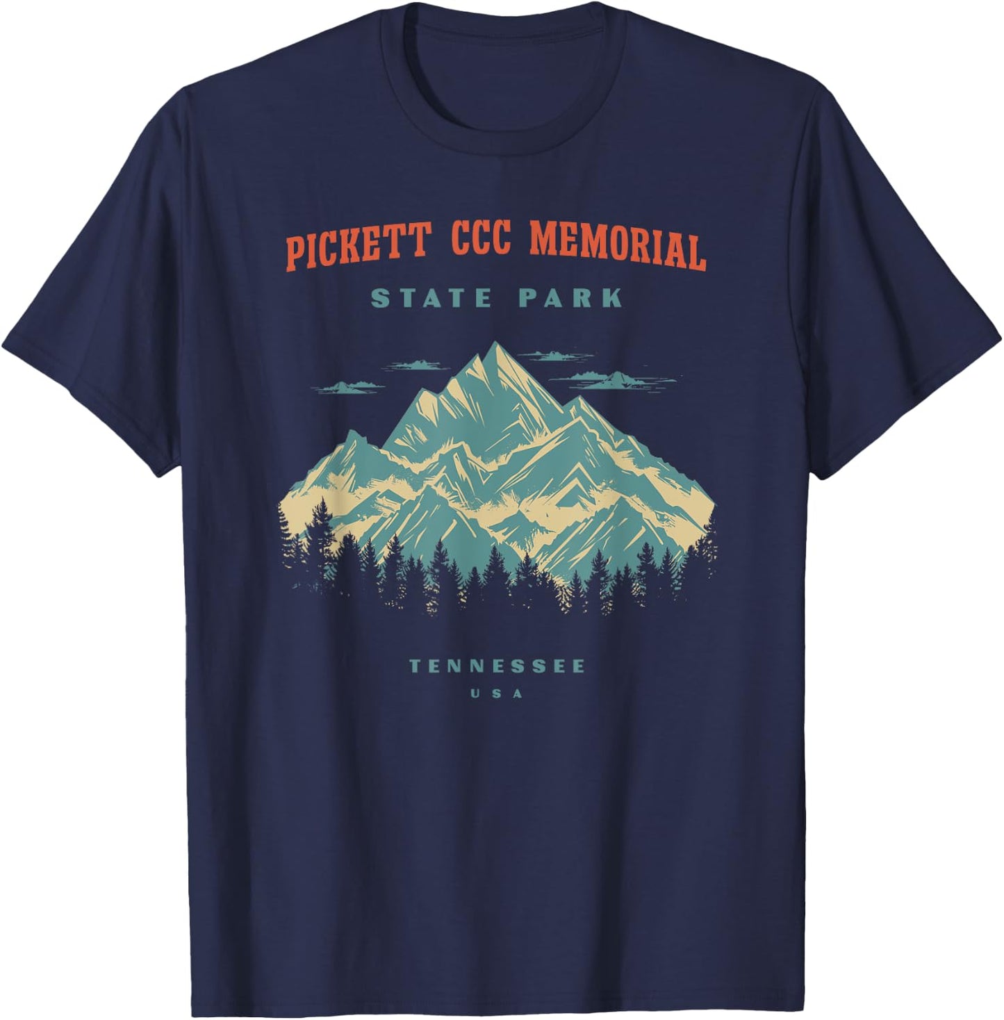 Pickett CCC Memorial State Park Tennessee Retro Vintage T-Shirt - T-Shirt | Navy