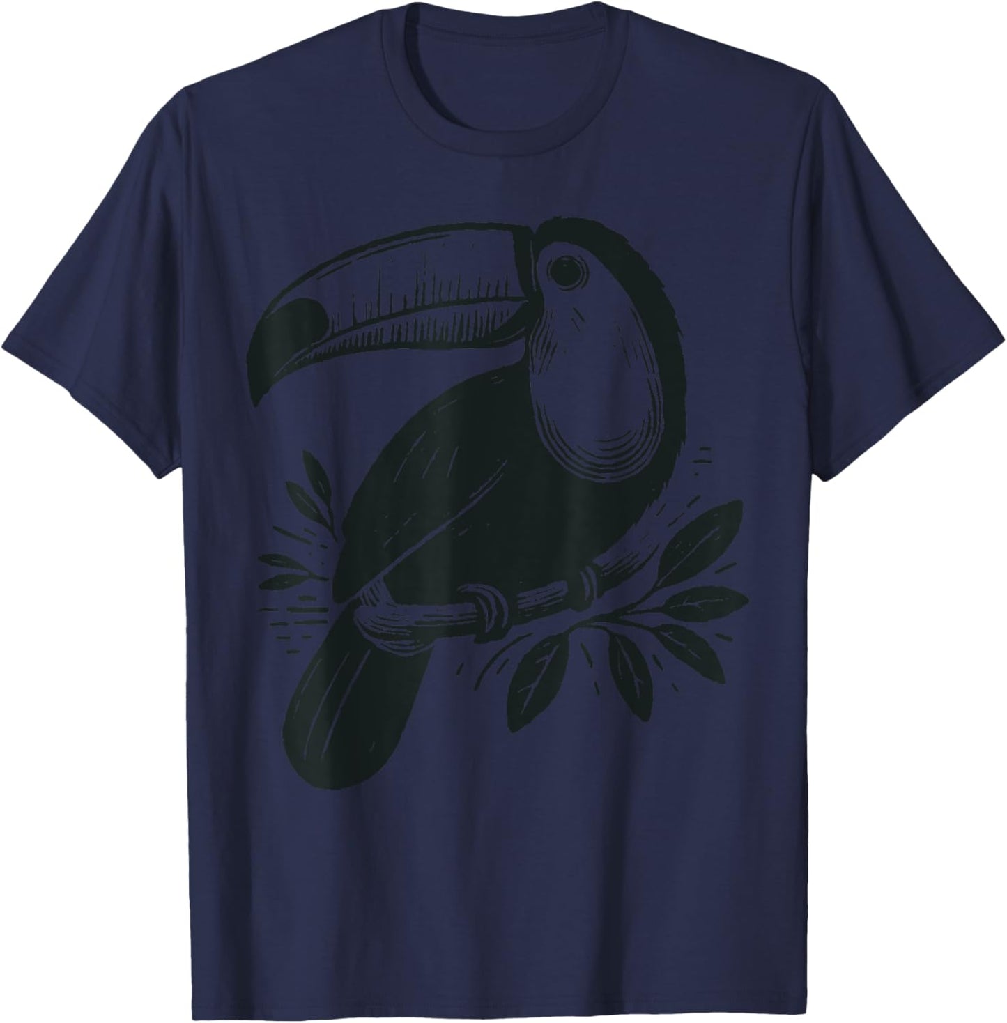Toucan Bird Tropical Colorful Bird Summer Vacation Men Women T-Shirt - T-Shirt | Navy