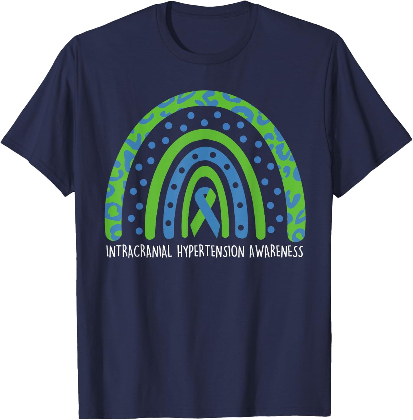 IIH Awareness Intracranial Hypertension Awareness IIH Surviv T-Shirt - T-Shirt | Navy