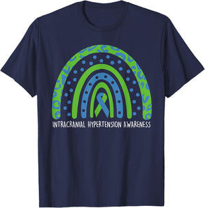 IIH Awareness Intracranial Hypertension Awareness IIH Surviv T-Shirt - T-Shirt | Navy