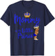Mommy Of The Birthday Prince Boy Bday Party Idea T-Shirt - T-Shirt | Navy