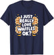 I Just Really Love Waffles Ok? T-Shirt - T-Shirt | Navy