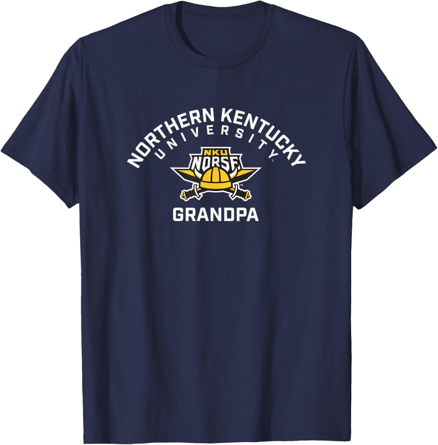 Northern Kentucky University NKU Norse Arched Grandpa T-Shirt - T-Shirt | Navy