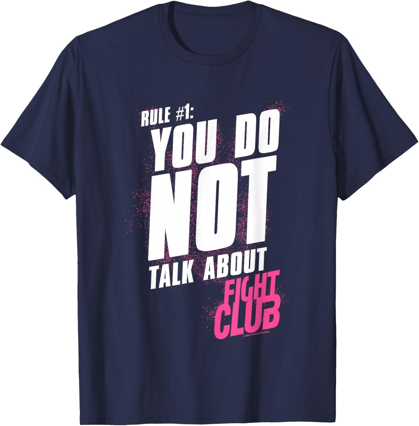 Fight Club Rule #1 You Do Not Talk About Fight Club Retro V2 T-Shirt - T-Shirt | Navy