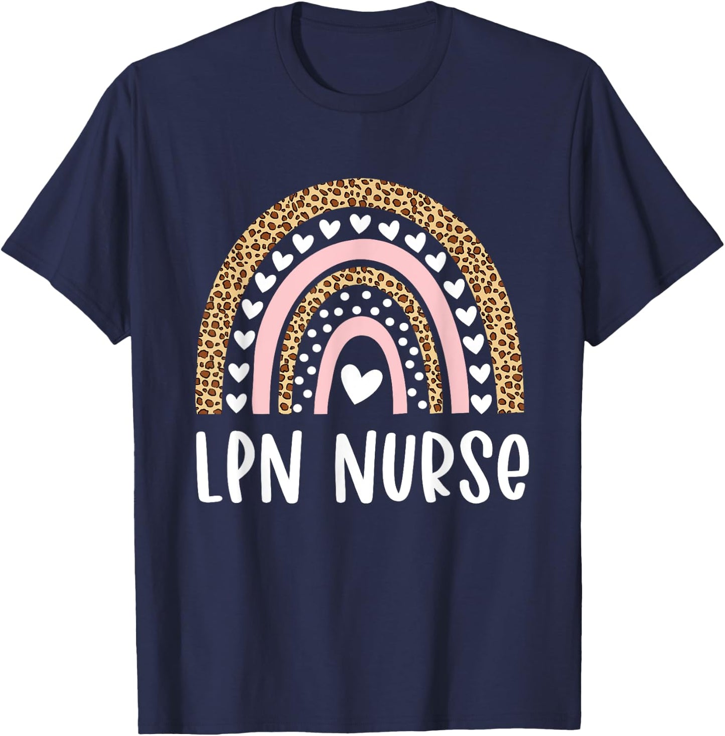 LPN Nurse Licensed Practical Nursing Rainbow Healthcare T-Shirt - T-Shirt | Navy