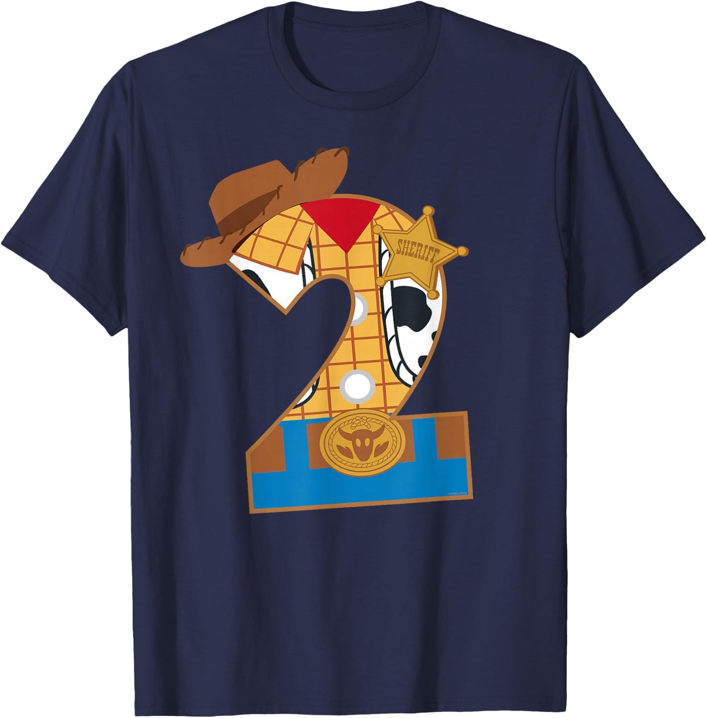 Disney and Pixar's Toy Story Second Birthday 2 Years Old T-Shirt - T-Shirt | Navy