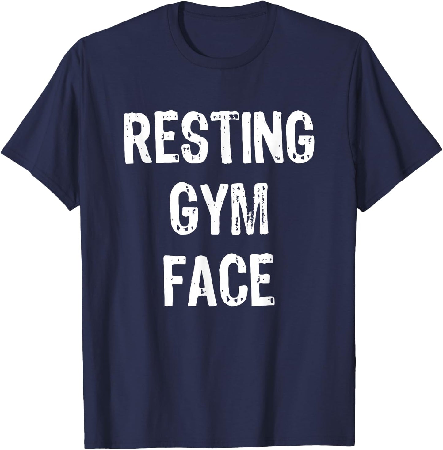 Resting Gym Face T-Shirt - T-Shirt | Navy
