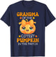Grandma Of The Cutest Pumpkin In The Patch Halloween T-Shirt - T-Shirt | Navy
