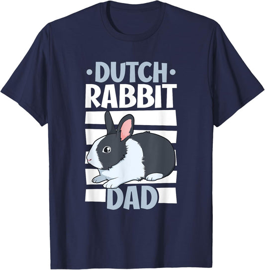 Dutch Rabbit Dad T-Shirt - T-Shirt | Navy