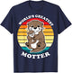 Otter Mom World's Greatest Motter Otter Mommy Mother's Day T-Shirt - T-Shirt | Navy