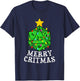 Merry Critmas D20 RPG Christmas Tree RPG Gamer Gaming Xmas T-Shirt - T-Shirt | Navy