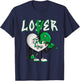 Loser Love Drip Heart Matching Lucky Green White T-Shirt - T-Shirt | Navy