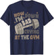 Funny Now I'm Down Bad Crying At The Gym T-Shirt - T-Shirt | Navy
