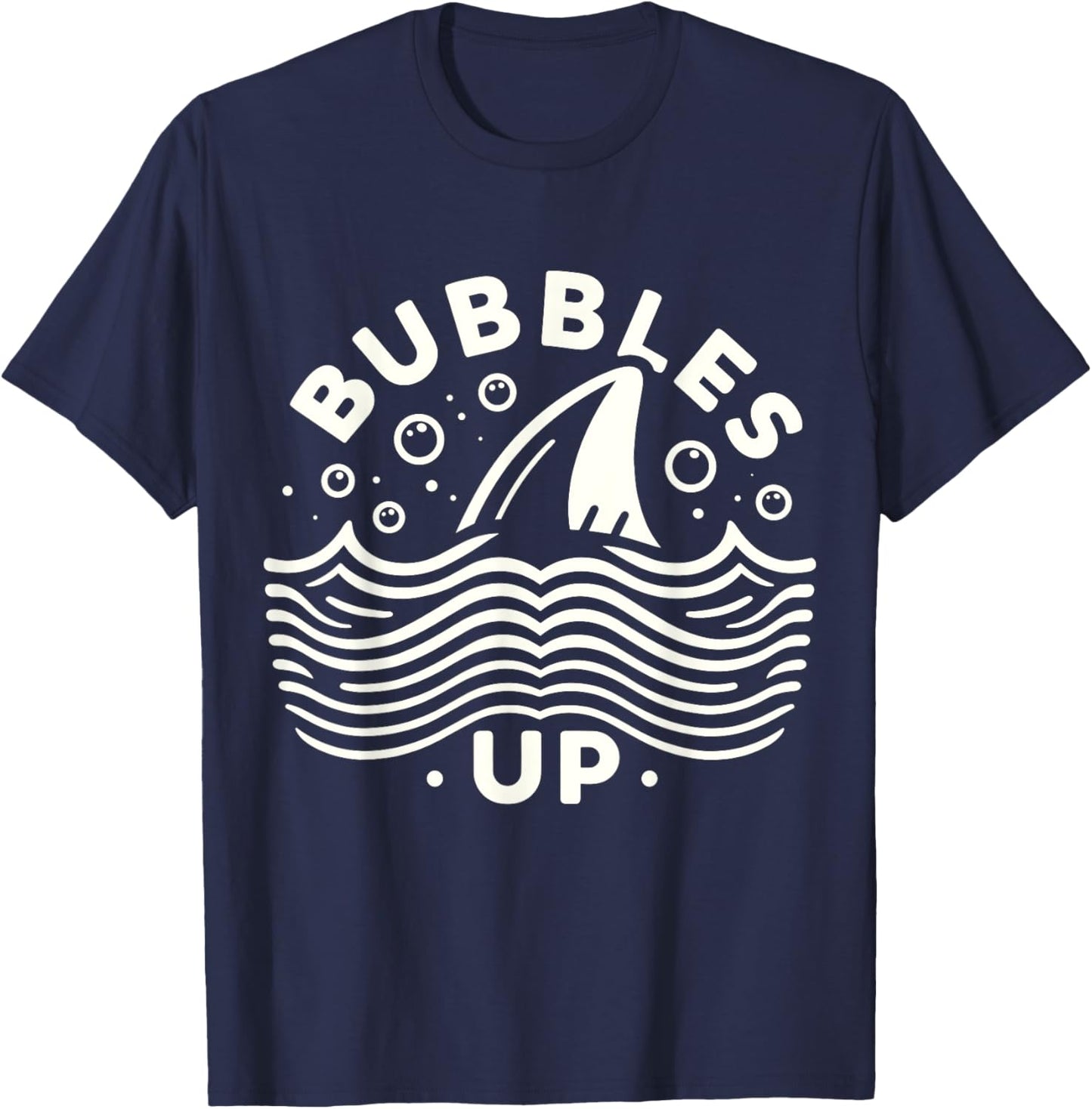 Bubbles Up Shark lover T-Shirt - T-Shirt | Navy