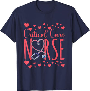 Critical Care Nurse Nurses Icu Nursing Critical Care Nurse T-Shirt - T-Shirt | Navy