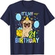 Its My 21st Birthday Pug T-Shirt - T-Shirt | Navy