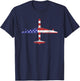 B-36 Peacemaker Cold War Bomber Airplane American Flag Men T-Shirt - T-Shirt | Navy