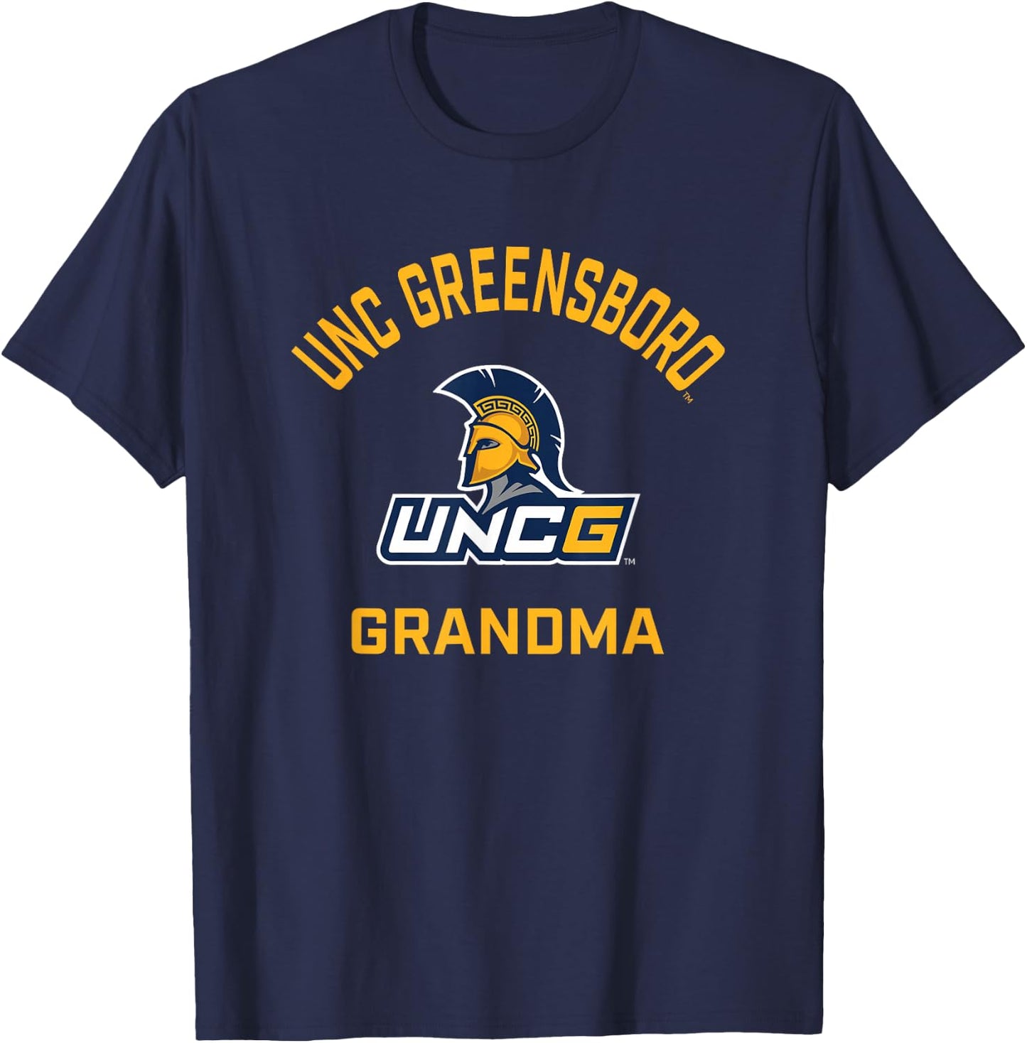 UNC Greensboro UNCG Spartans Arched Grandma T-Shirt - T-Shirt | Navy