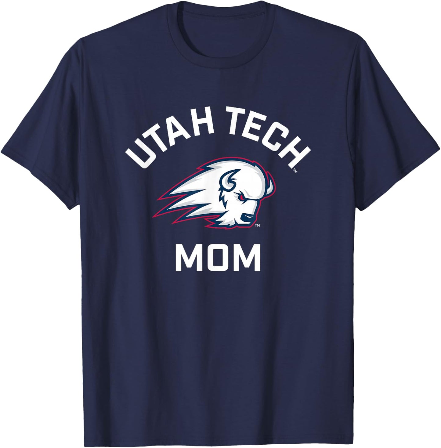 Utah Tech Trailblazers Arched Mom T-Shirt - T-Shirt | Navy