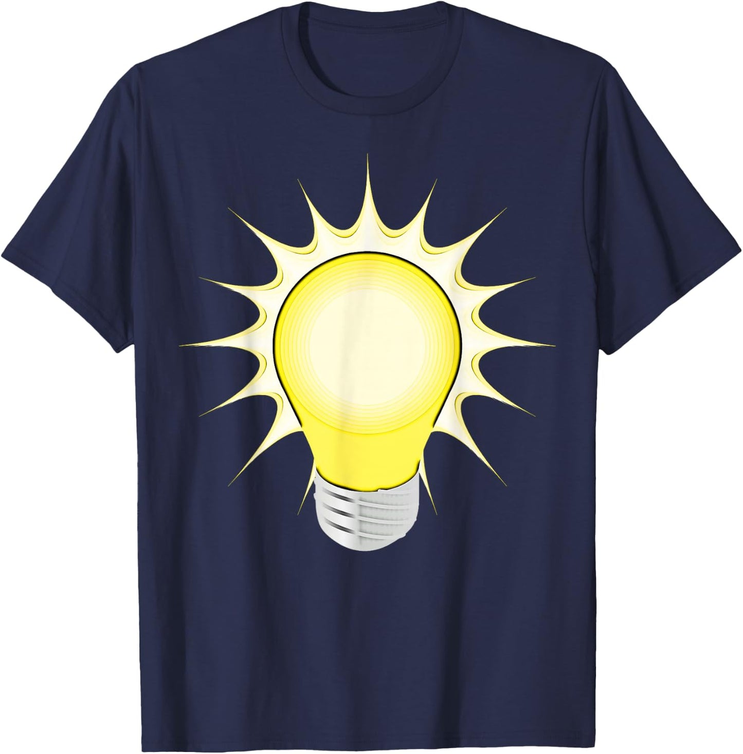 Lightbulb - Light Bulb Idea Shirt T-Shirt - T-Shirt | Navy