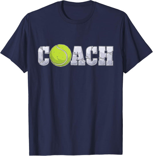 Tennis Coach Coaching assistant coach Tennis team men women T-Shirt - T-Shirt | Navy