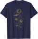Double Helix DNA Mystic Celestial Planets Astronomical T-Shirt - T-Shirt | Navy