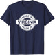 VIRGINIA Home - Born / Made in Virginia Label - Classic T-Shirt - T-Shirt | Navy