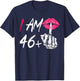 I Am 46 Plus 1 Middle Finger Funny 47th Women's Birthday T-Shirt - T-Shirt | Navy