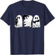 Ghost Holding Black Cat Funny Halloween Cat Lovers Women T-Shirt - T-Shirt | Navy