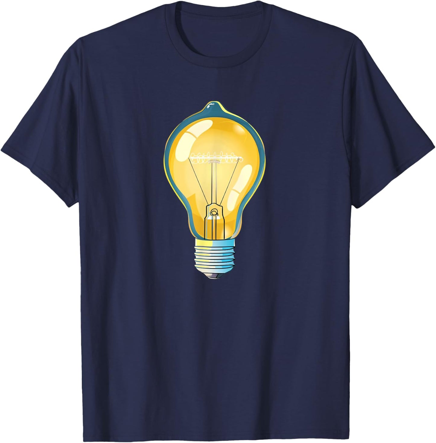 Brightly shining Light Bulb Costume T-Shirt - T-Shirt | Navy