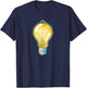 Brightly shining Light Bulb Costume T-Shirt - T-Shirt | Navy