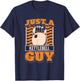 Kettlebell Gifts & Accessories Men's Gym Workout Black Short Sleeve - Just A Kettlebell Guy T-Shirt - T-Shirt | Navy