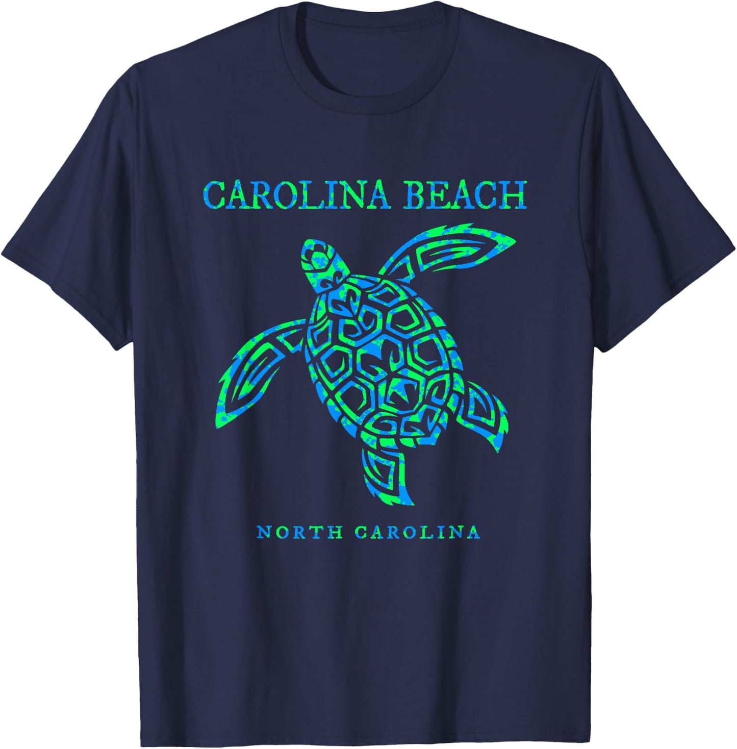 Carolina Beach North Carolina Sea Turtle Boys Girls Toddler T-Shirt - T-Shirt | Navy