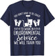 Environmental Service Technician EVS Worker EVS Tech Badge T-Shirt - T-Shirt | Navy