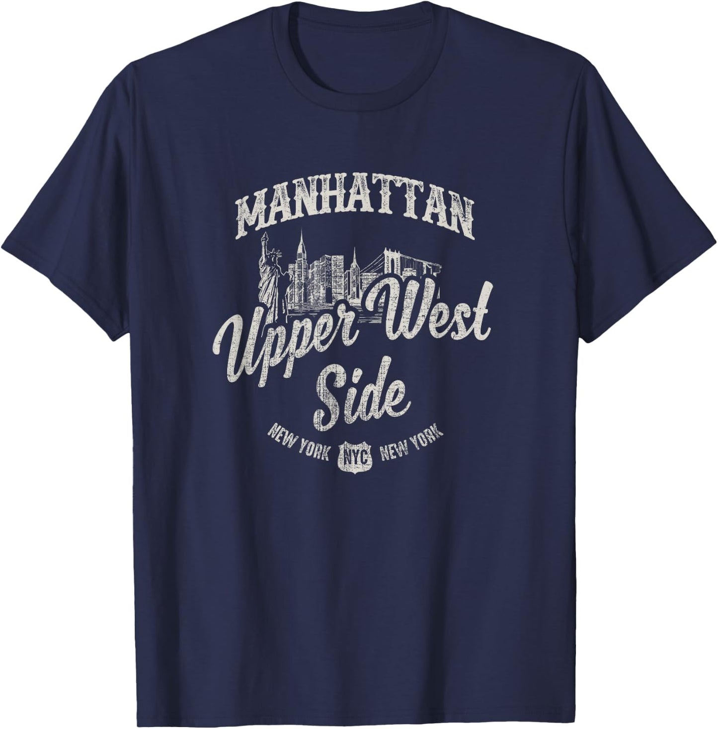 New York Manhattan Upper West Side T-Shirt - T-Shirt | Navy