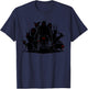 Funny Cryptid Monsters Bigfoot Mothman Wendigo Cryptozoology T-Shirt - T-Shirt | Navy
