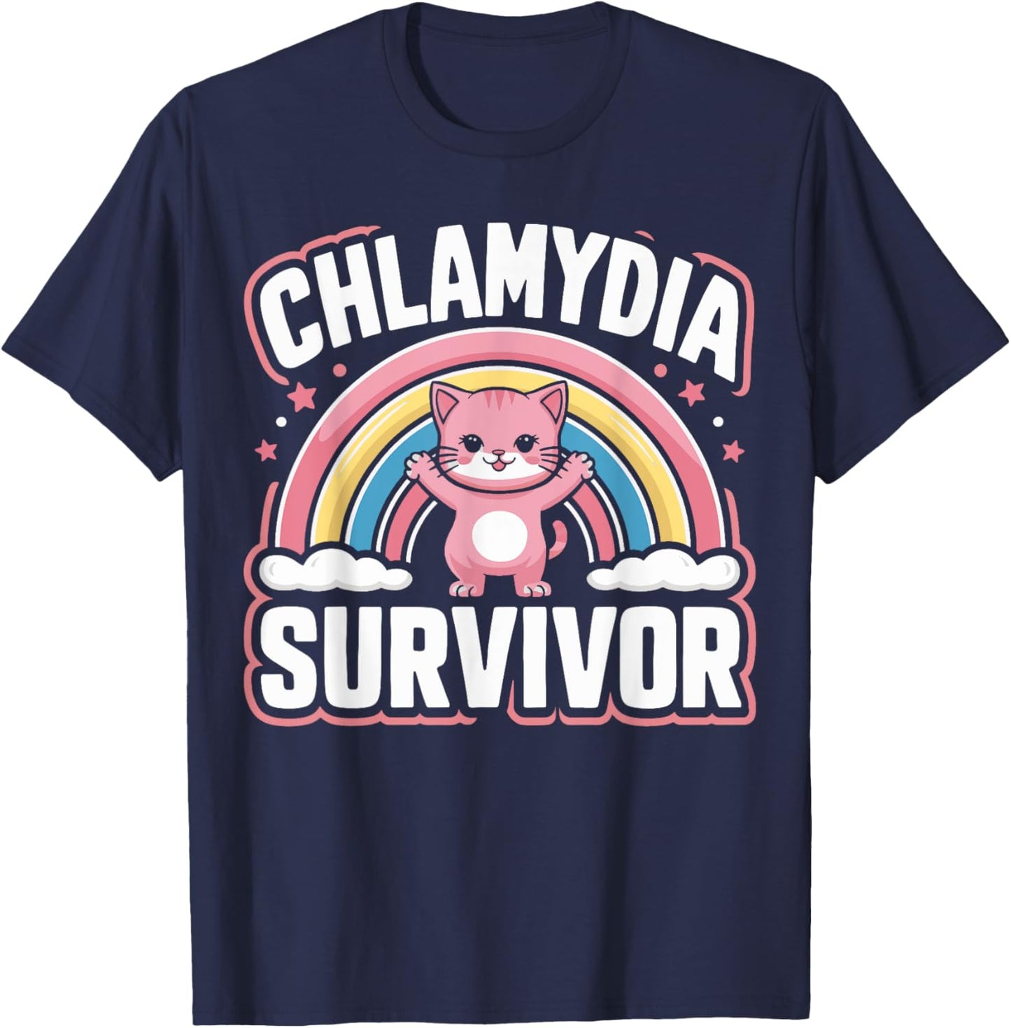 Chlamydia Survivor T-Shirt - T-Shirt | Navy